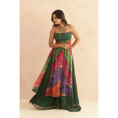 DEASHA INDIA Devika Multi-coloured Bandhani Kurta Set