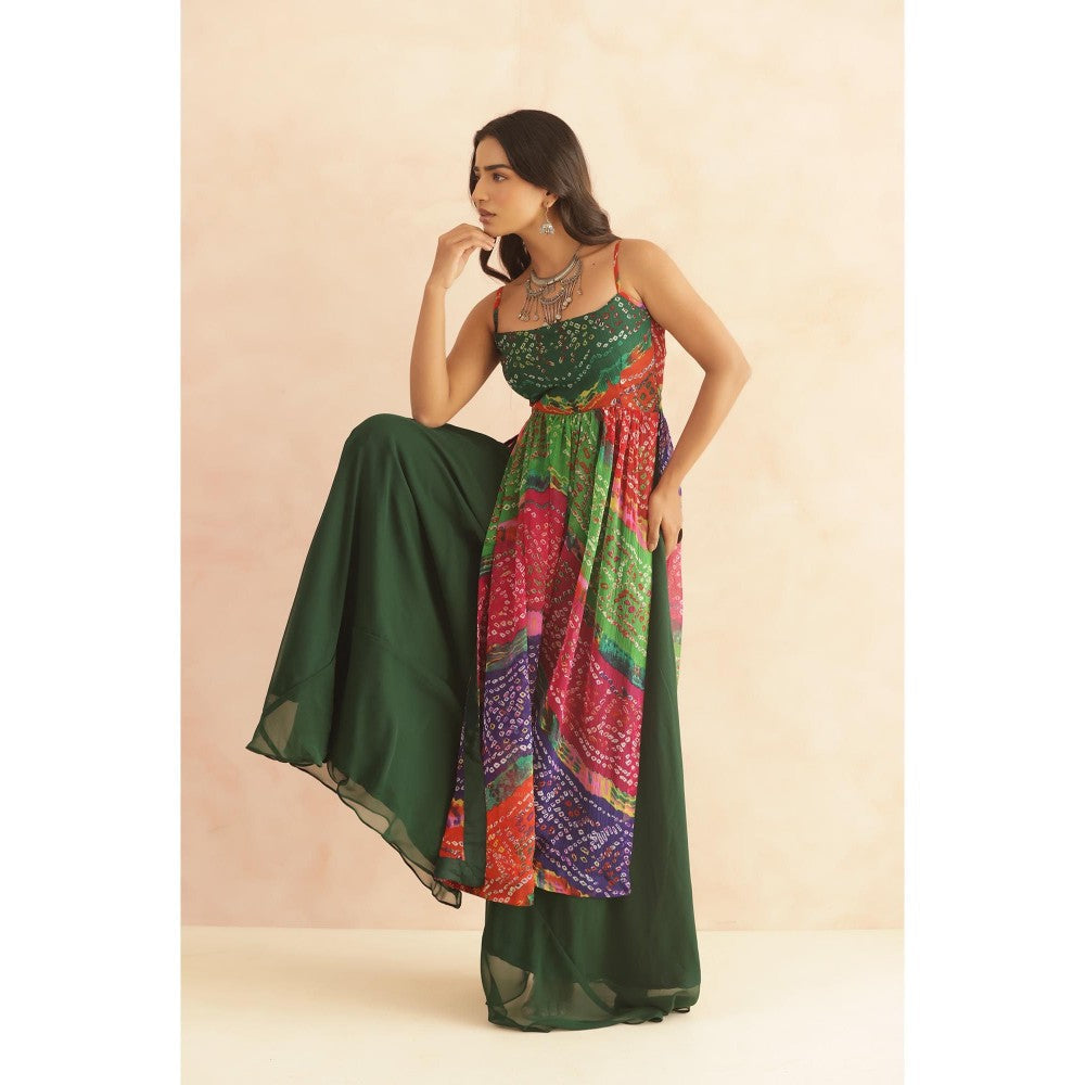 DEASHA INDIA Devika Multi-coloured Bandhani Kurta Set