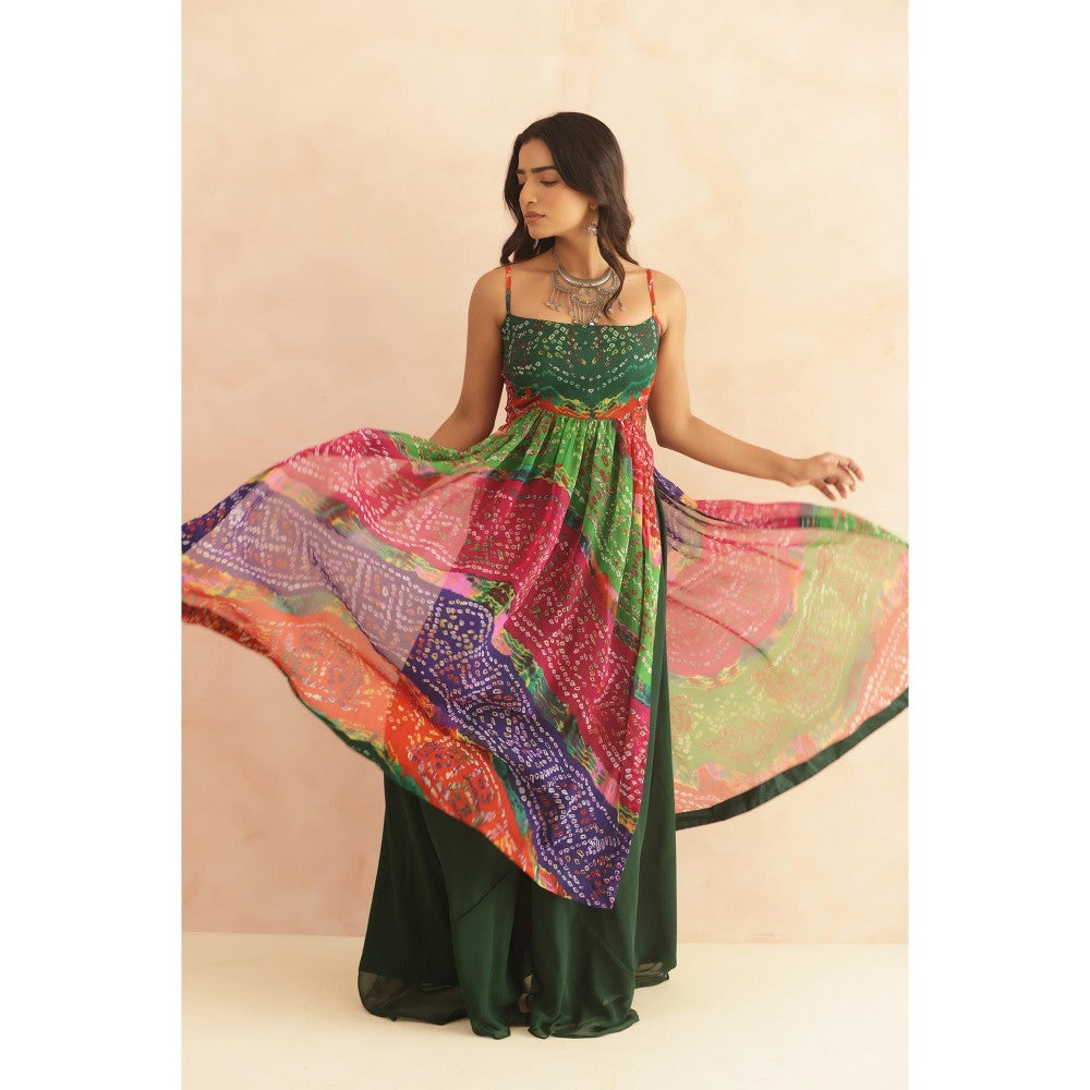 DEASHA INDIA Devika Multi-coloured Bandhani Kurta Set