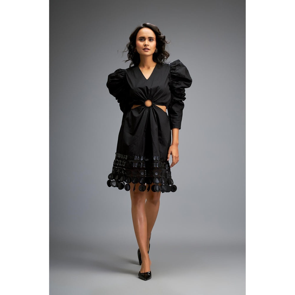 Deepika Arora Black Knee Length Dress