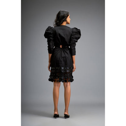 Deepika Arora Black Knee Length Dress