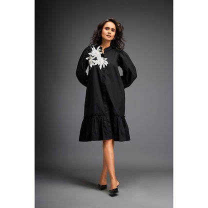 Deepika Arora Black Knee Length Dress