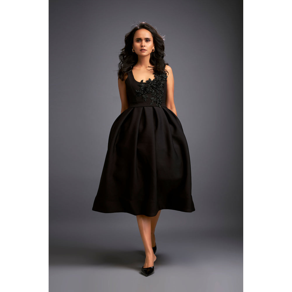 Deepika Arora Womens Black Dress