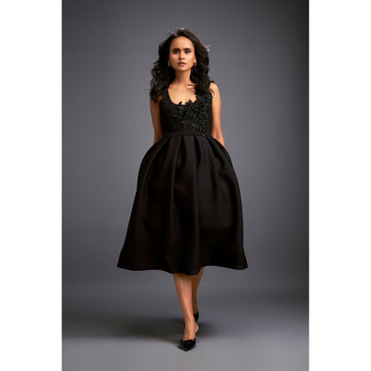 Deepika Arora Womens Black Dress