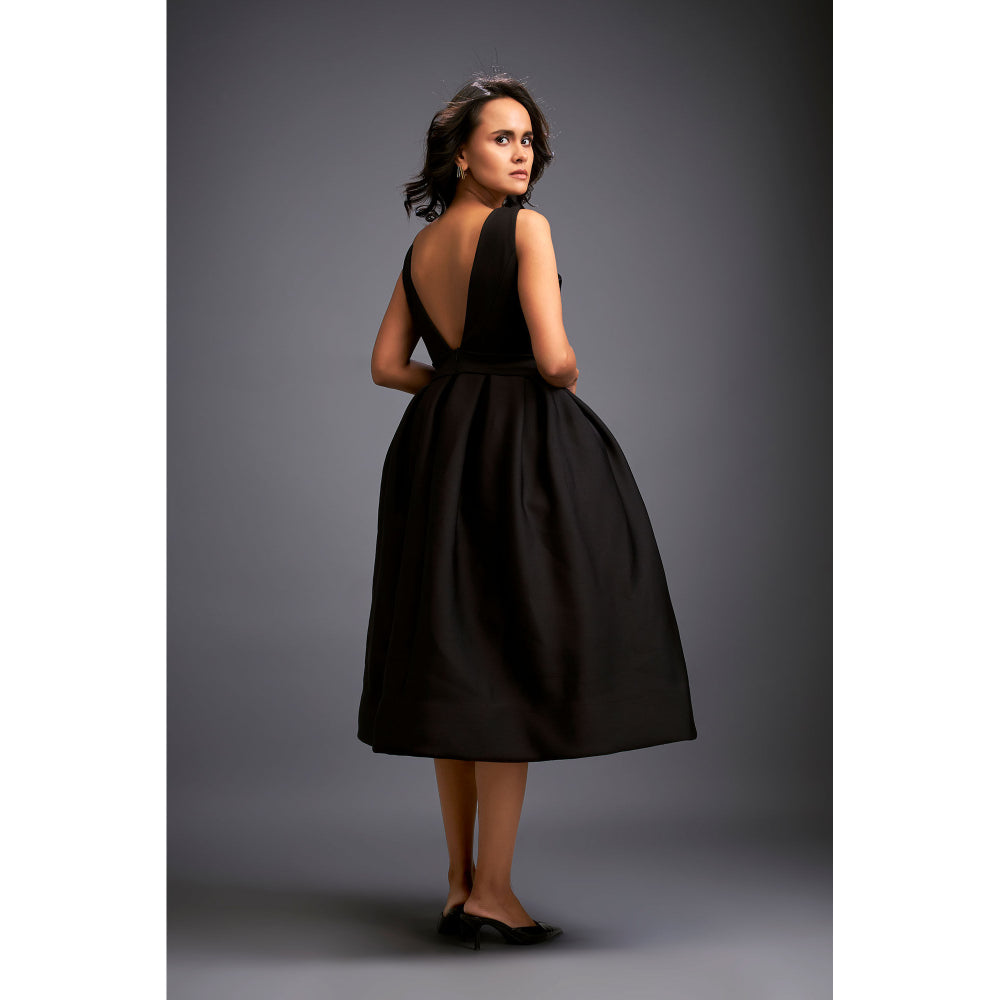 Deepika Arora Womens Black Dress