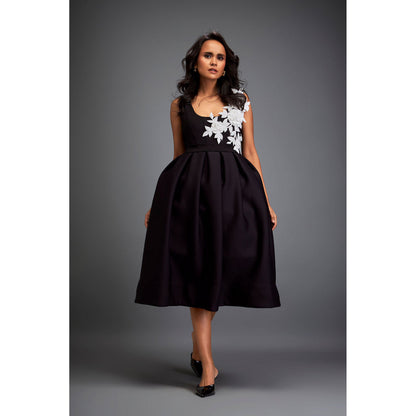 Deepika Arora Womens Black Dress
