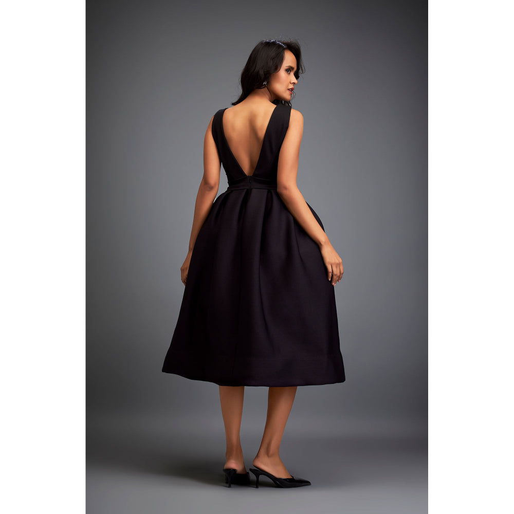 Deepika Arora Womens Black Dress