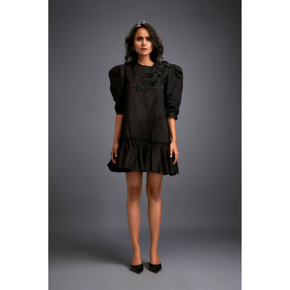 Deepika Arora Womens Black Dress