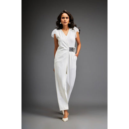 Deepika Arora Woemns White Jumpsuit