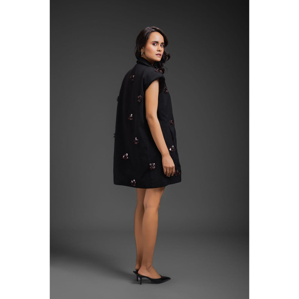 Deepika Arora Womens Black Mini Dress