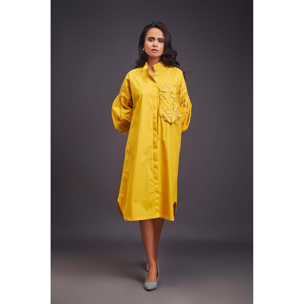 Deepika Arora Embroidered Yellow Dress