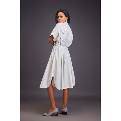 Deepika Arora Embroidered White Dress