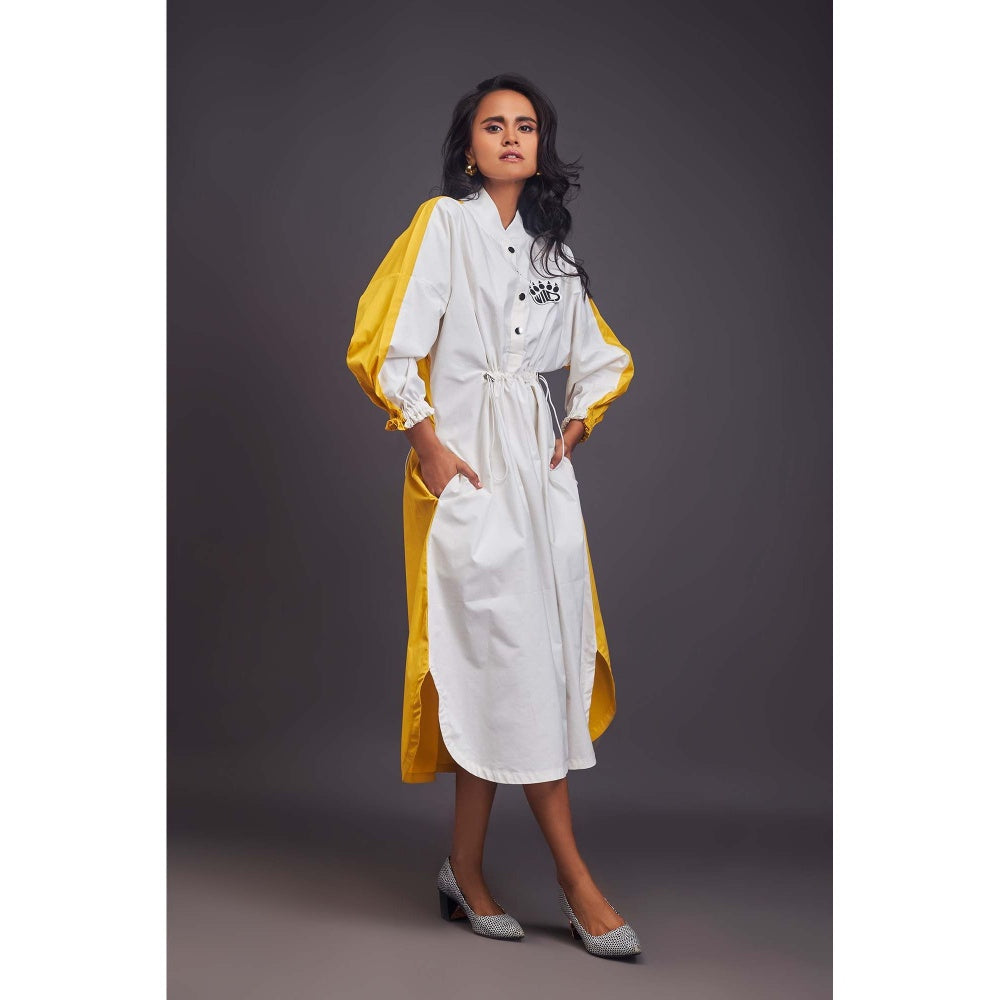 Deepika Arora Colo Block White Dress