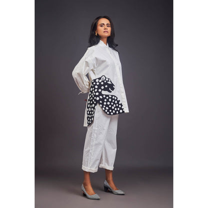 Deepika Arora Womens White Co-Ord (Set of 2)