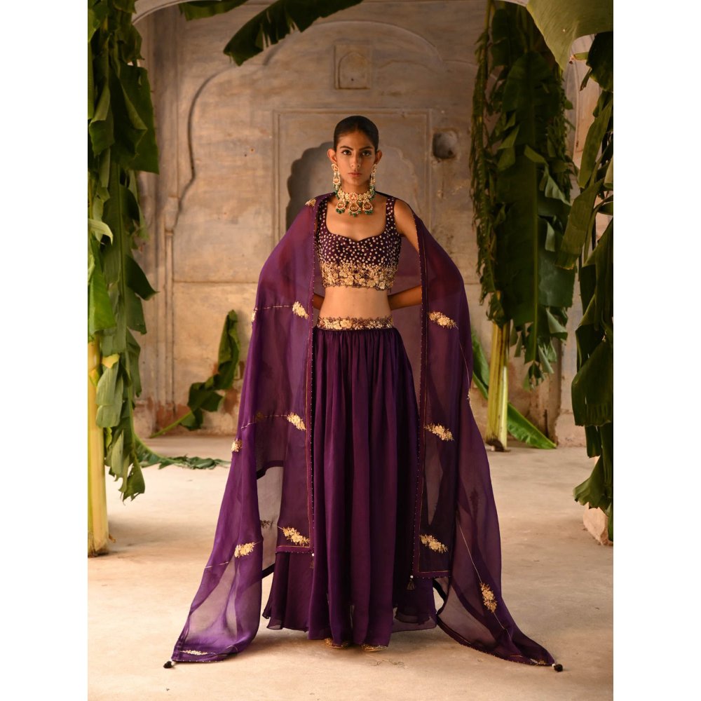 DEEPTHEE Aubergine Skirt (Set of 3)