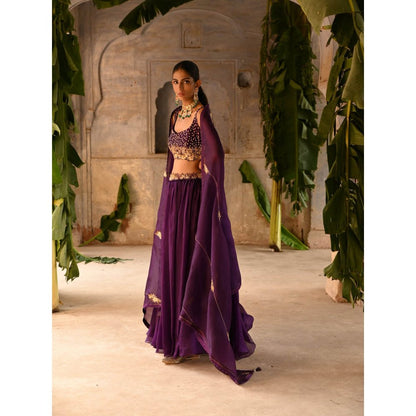 DEEPTHEE Aubergine Skirt (Set of 3)