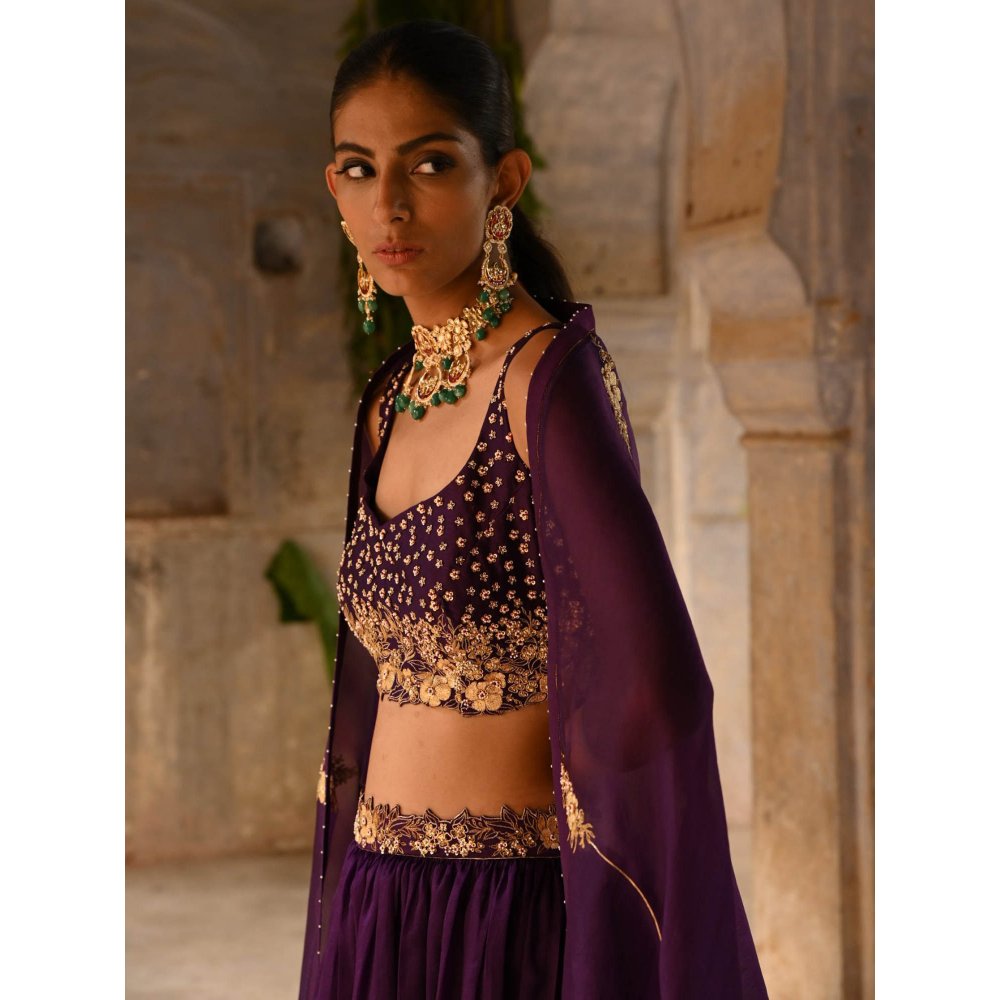 DEEPTHEE Aubergine Skirt (Set of 3)