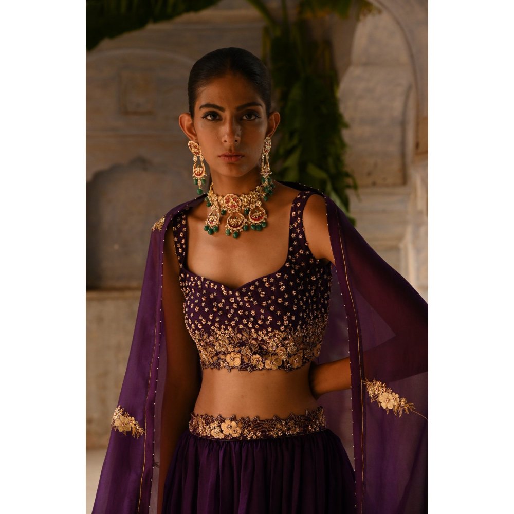 DEEPTHEE Aubergine Skirt (Set of 3)