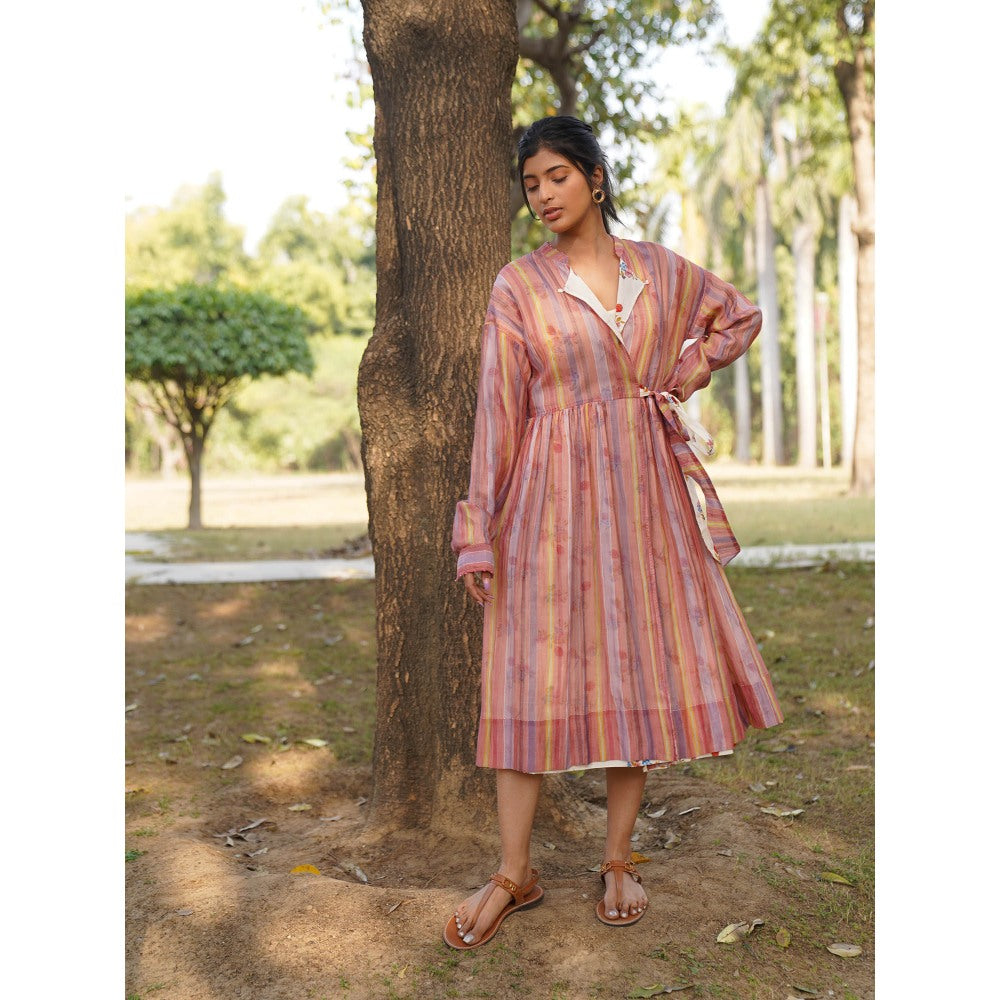 Dhaari by Deepika Hand woven Cotton Silk Reversible Dress