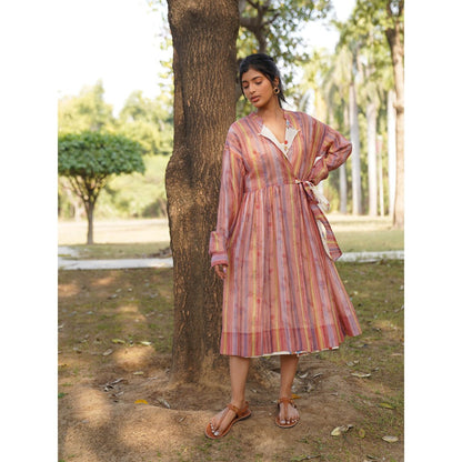 Dhaari by Deepika Hand woven Cotton Silk Reversible Dress