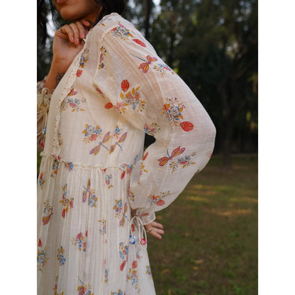 Dhaari by Deepika Handwoven Cotton Silk Maxi Dress