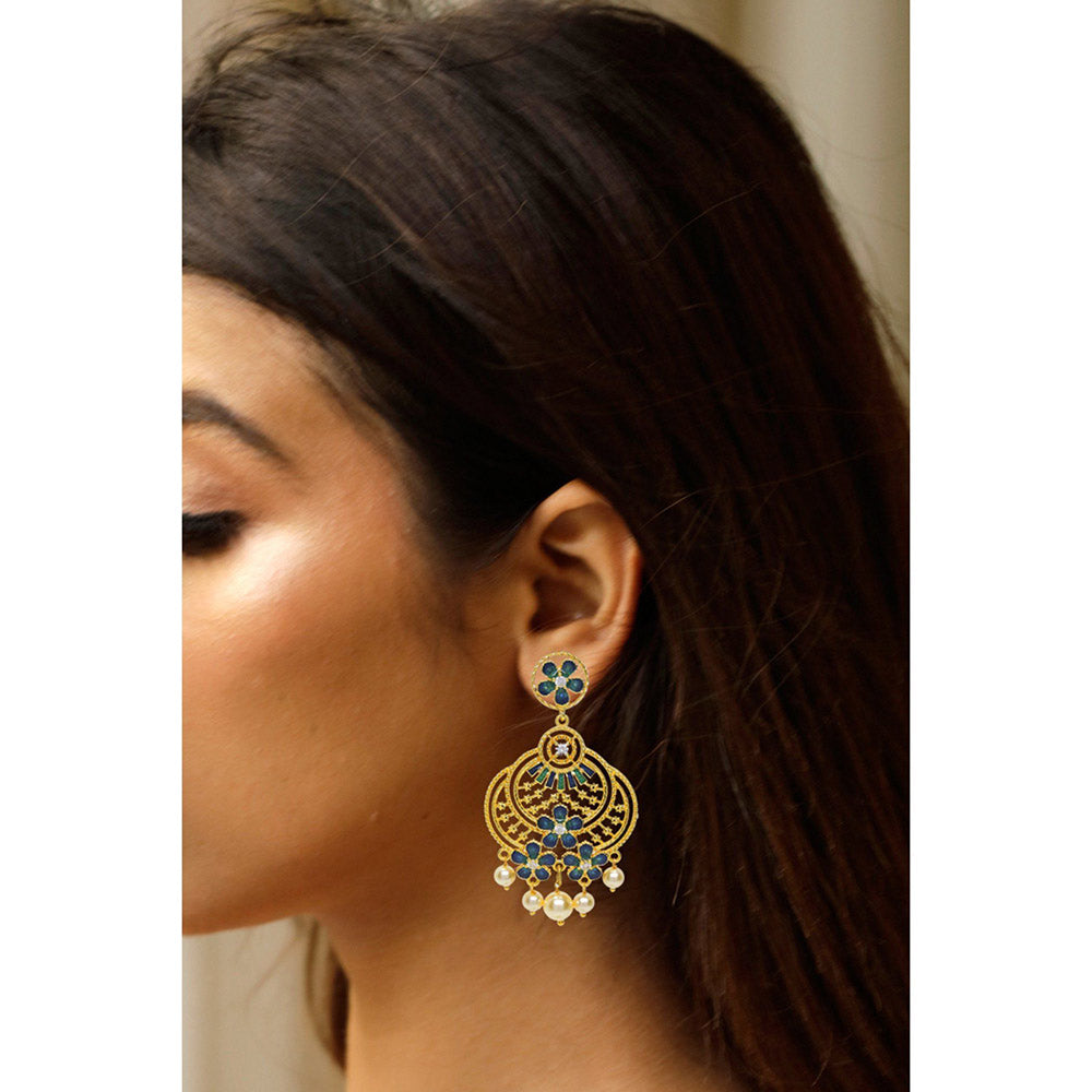 Divino Blue & Green Bella Bliss Danglers