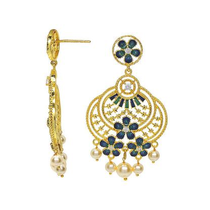 Divino Blue & Green Bella Bliss Danglers