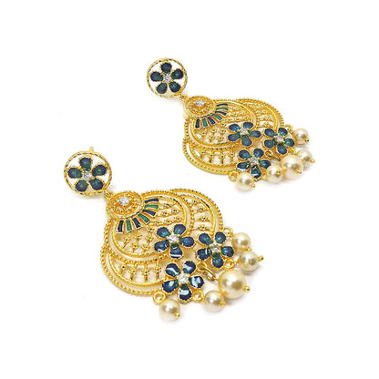 Divino Blue & Green Bella Bliss Danglers