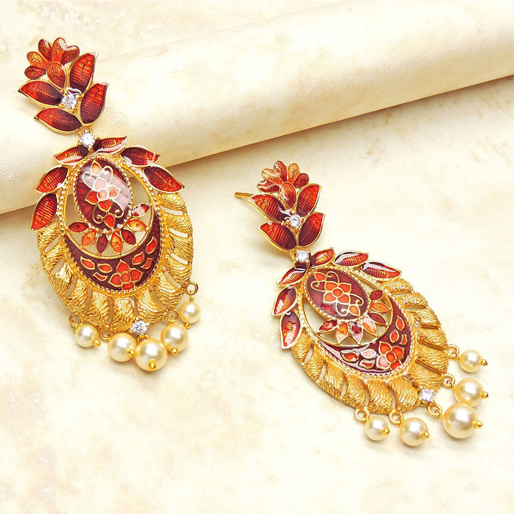 Divino Fire N Flower Multi-Color Danglers