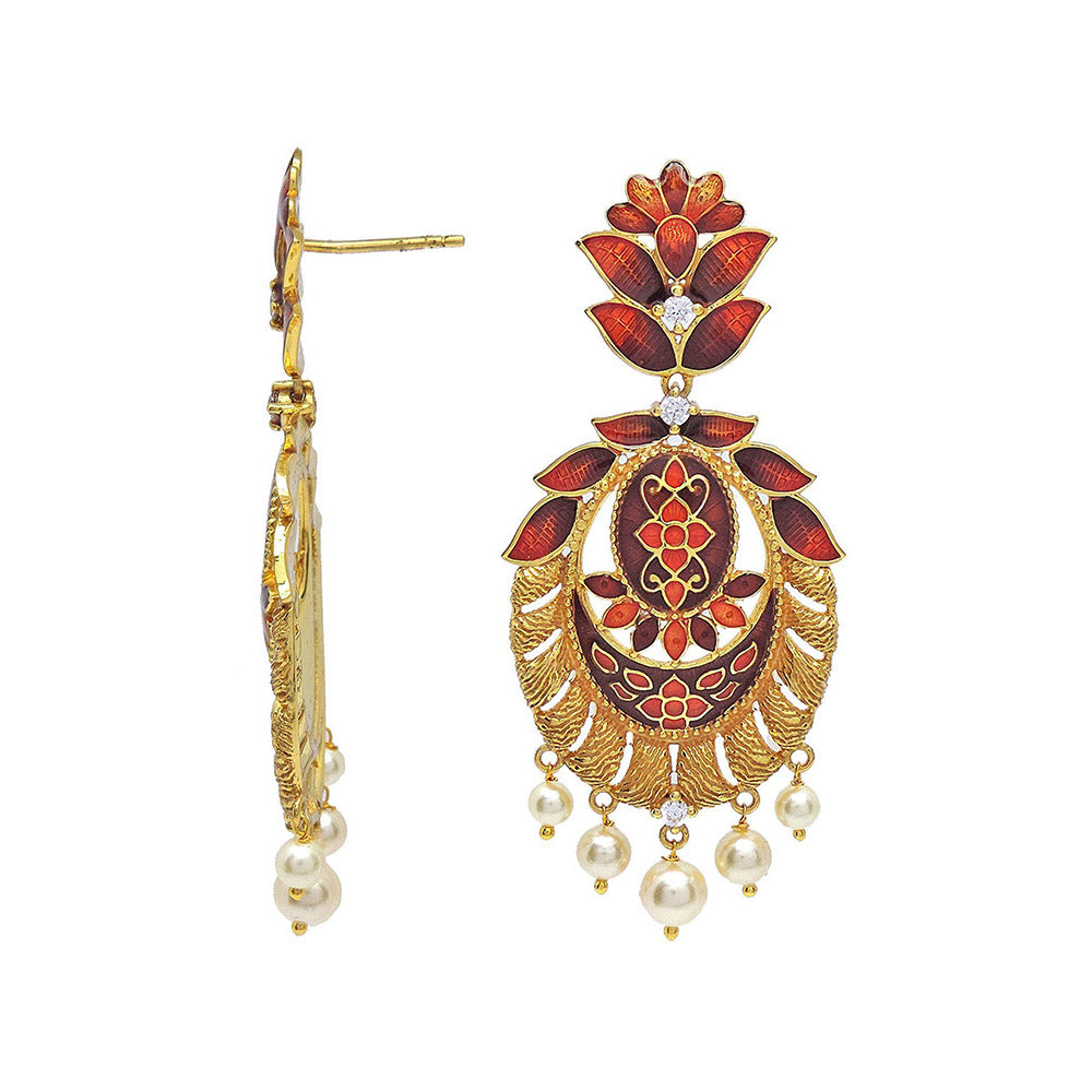 Divino Fire N Flower Multi-Color Danglers