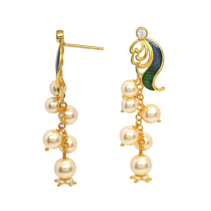 Divino Whimsical Waves Dangler Earrings