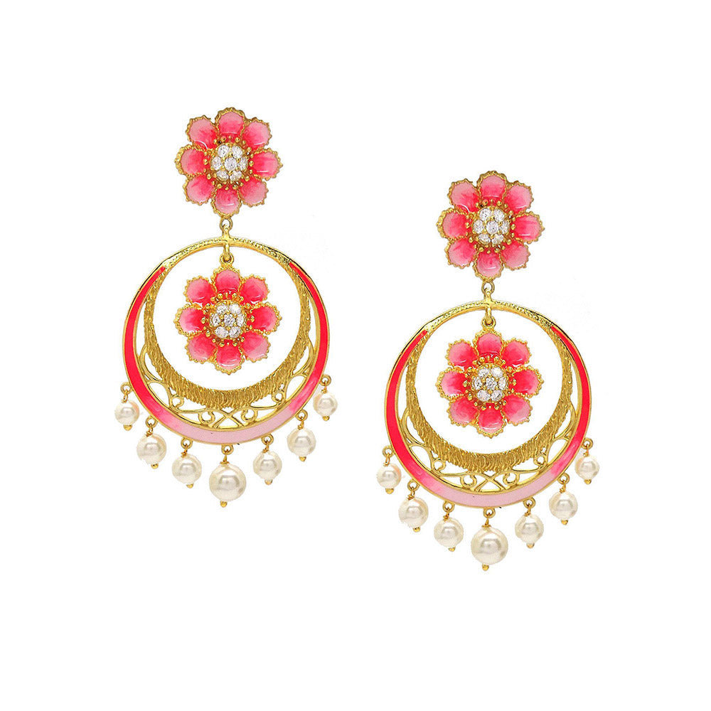 Divino Pink Seduction Danglers