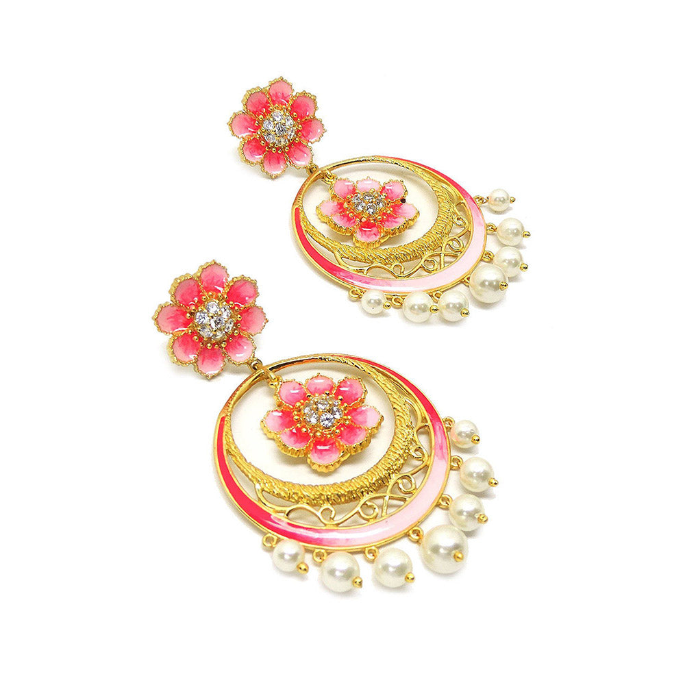 Divino Pink Seduction Danglers