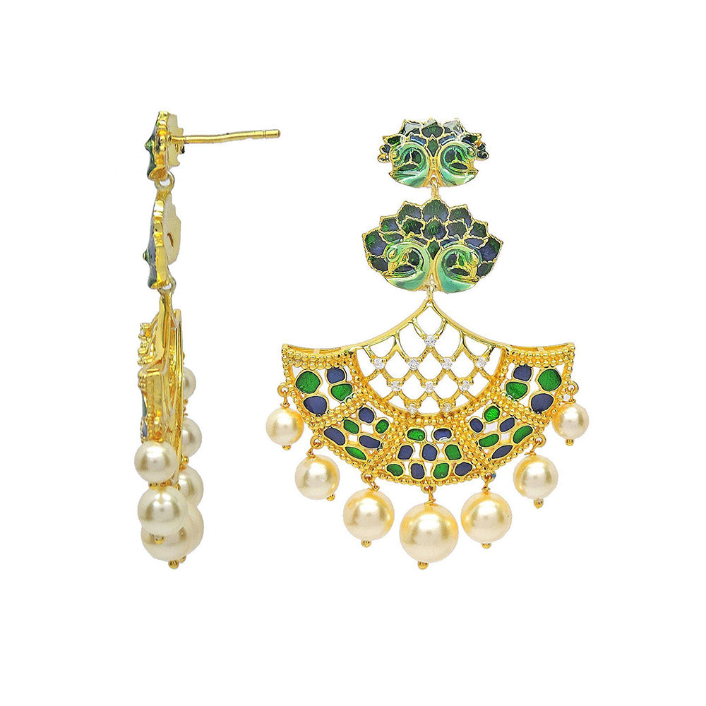 Divino Green & Blue Peacock Lake