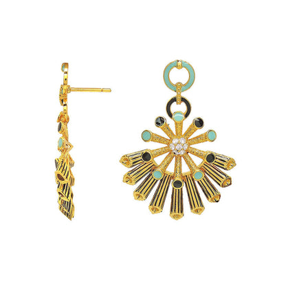 Divino Multi-Color Sassy Bloom Earrings