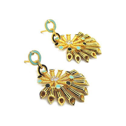 Divino Multi-Color Sassy Bloom Earrings