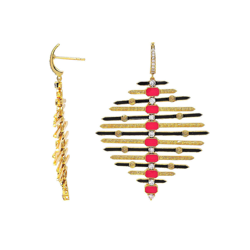 Divino Cool Waves Dangler Earrings