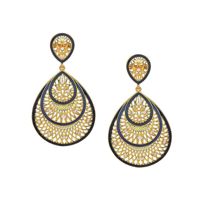 Divino Blue Snow Splash Danglers