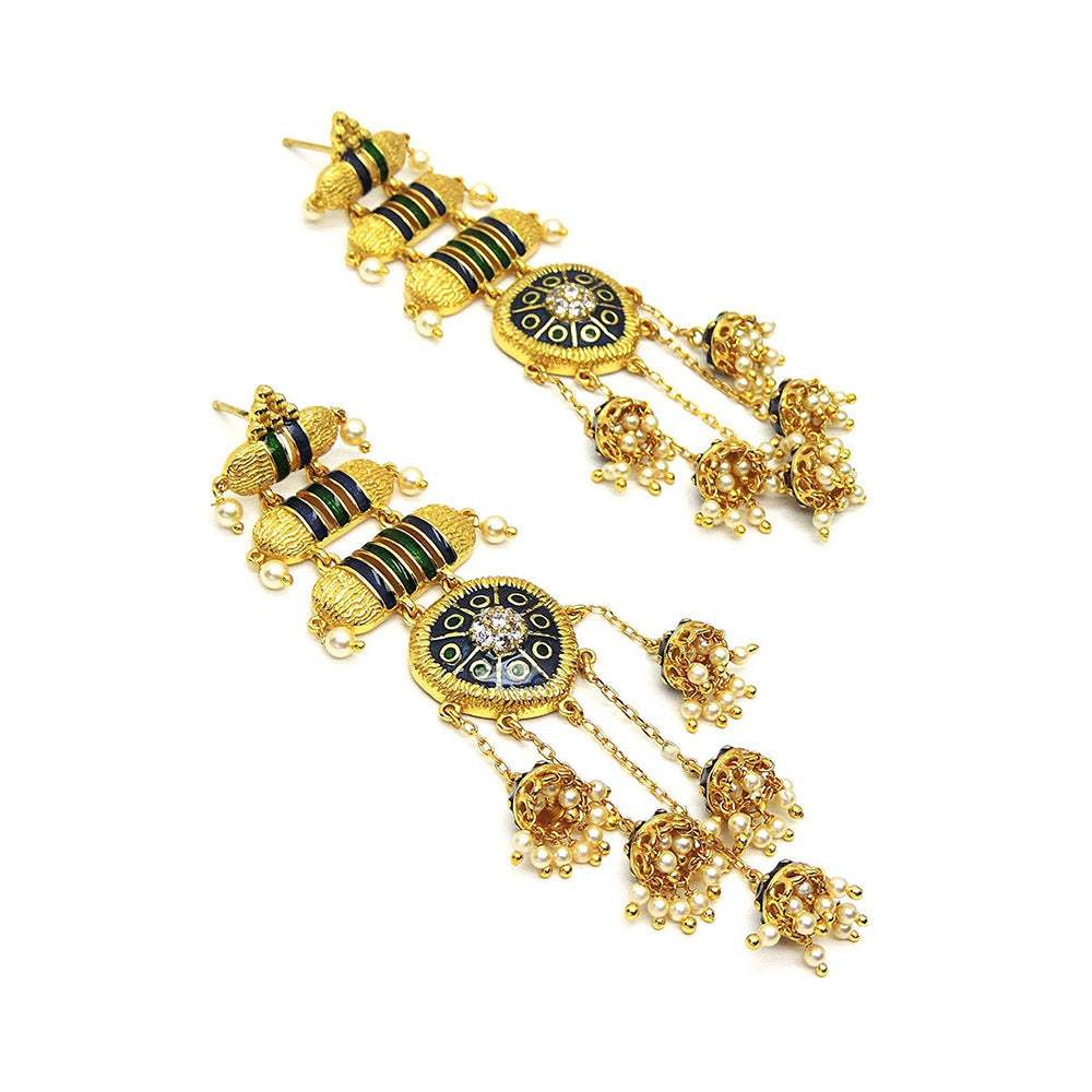 Divino Blue Silky Willy Earrings