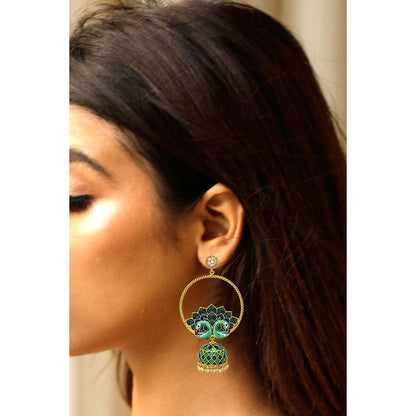 Divino Wrapped In Love Multi-Color Dangler Jhumkis