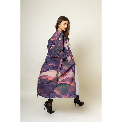 Doodlage Amelia Printed Trench Coat (Set of 2)