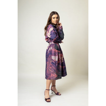 Doodlage Printed Skirt with Shirt (Set of 2)
