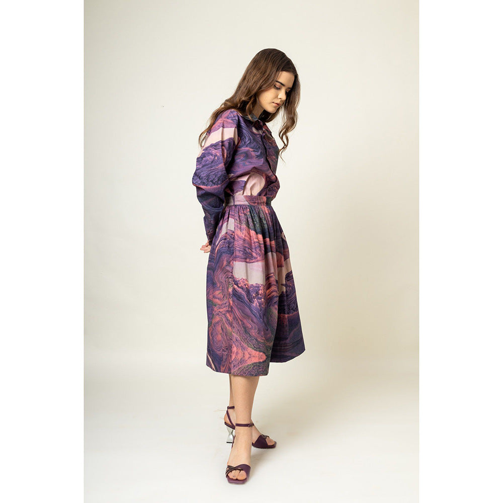 Doodlage Printed Skirt with Shirt (Set of 2)