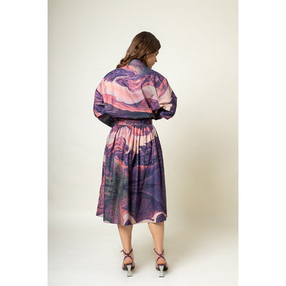 Doodlage Printed Skirt with Shirt (Set of 2)