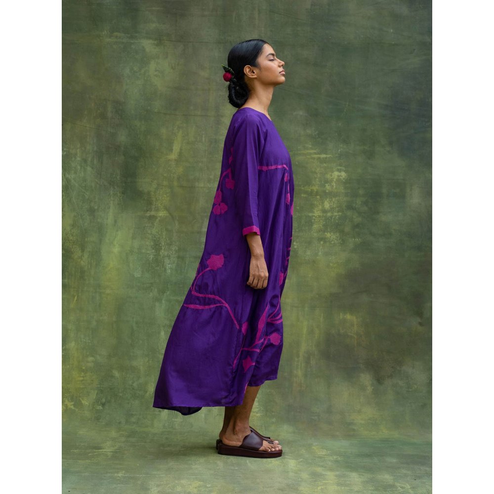 Doodlage Purple Jill Embroidered Dress