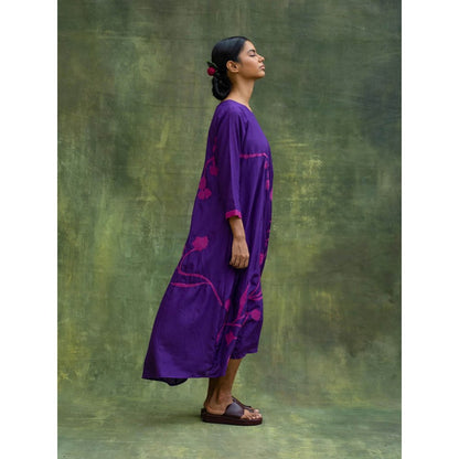 Doodlage Purple Jill Embroidered Dress