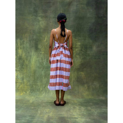 Doodlage Multicoloured Mary Striped Midi Dress