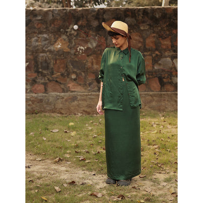 Doodlage Abby Emerald Green Skirt