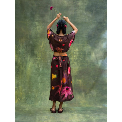 Doodlage Hazel Printed Top and Skirt (Set of 2)