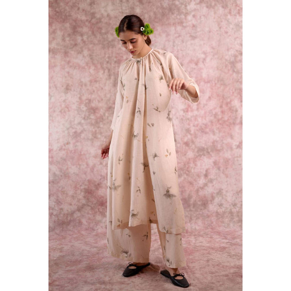 Doodlage Hayde Beige Kurta with Palazzo